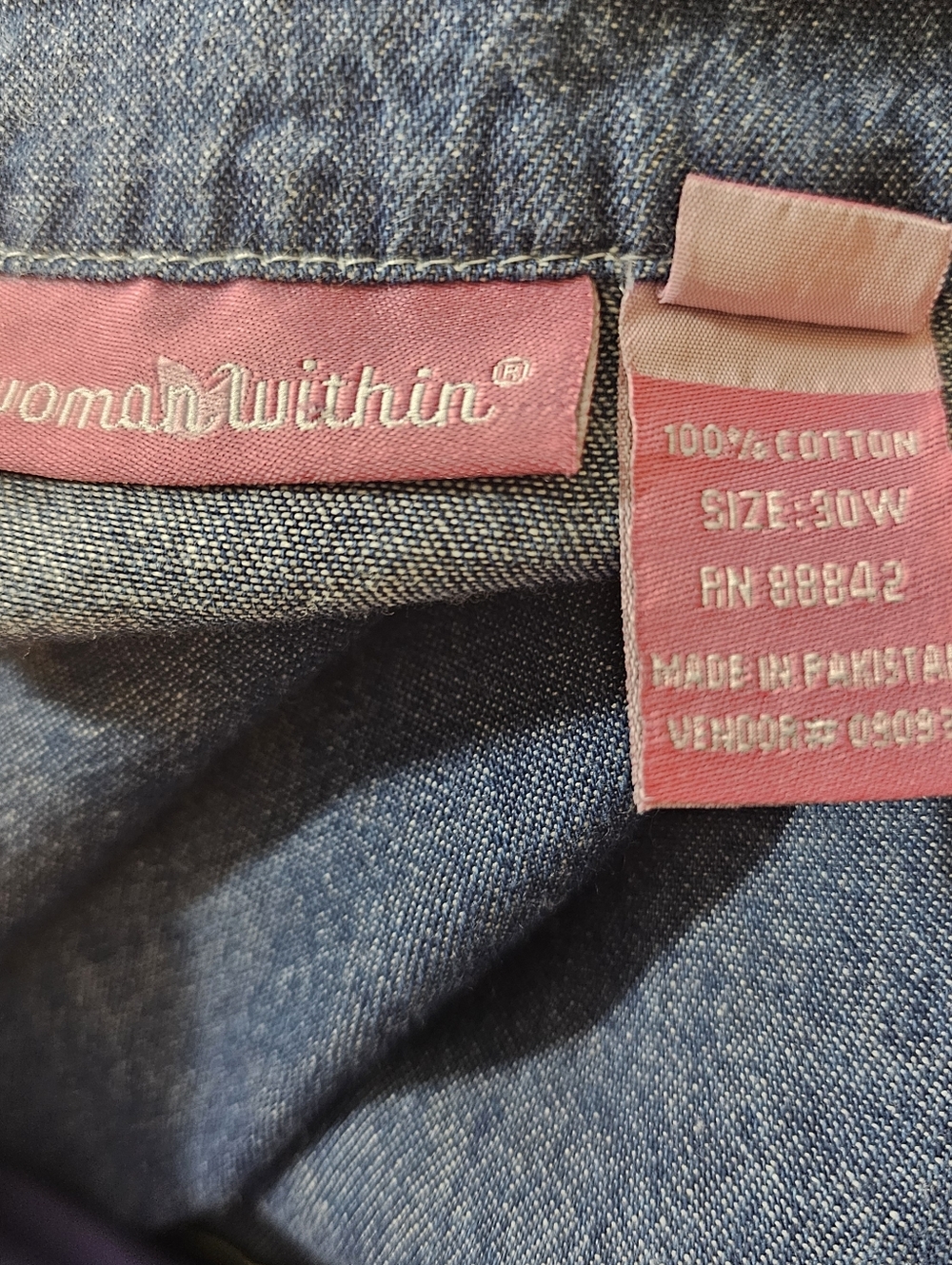 Woman Within Denim Maxi Dress In 30 - Picture 4 of 5